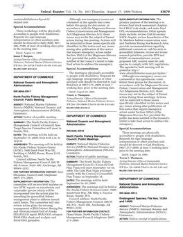 Federal Register/Vol. 74, No. 165/Thursday, August 27, 2009