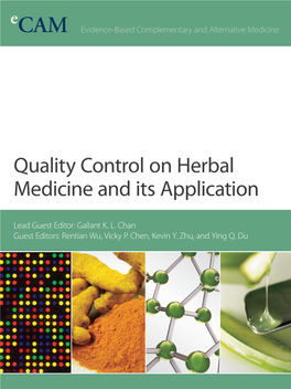 Quality Control on Herbal Medicine and Its Application