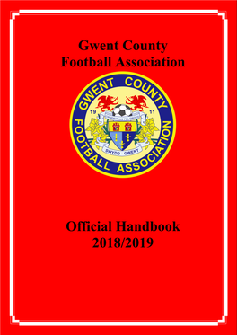 Gwent County Football Association Official Handbook 2018/2019