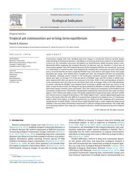 Tropical Ant Communities Are in Long-Term Equilibrium