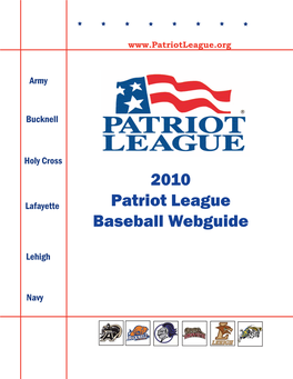 2010 Patriot League Baseball Webguide