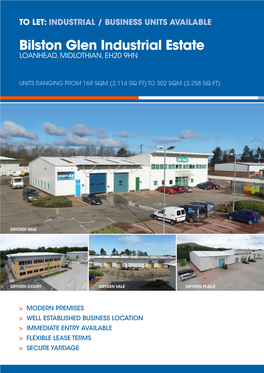 Bilston Glen Industrial Estate LOANHEAD, MIDLOTHIAN, EH20 9HN