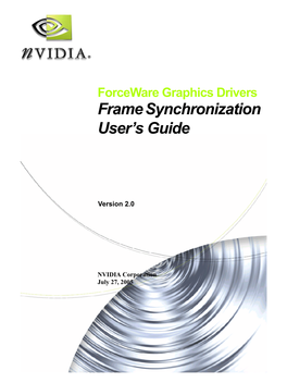Frame Synchronization User's Guide