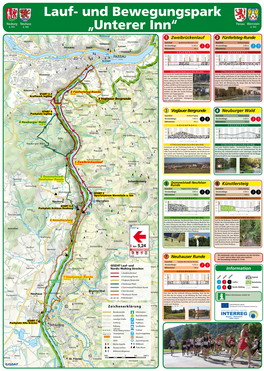 Km 5,24 Rutzenberg Vornbach 1 Zweibrückenlauf: 13,44 Km Englhaming Maierau Ried Kerndling 5,5,00 430 530 Razing 1010 328 Ch Neuburg A