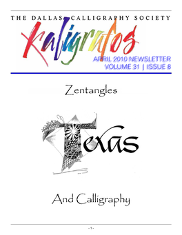 Zentangles and Calligraphy