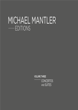 Michael Mantler Editions