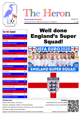 Well Done England's Super Squad!