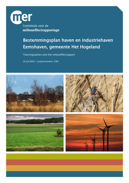 Bestemmingsplan Haven En Industriehaven Eemshaven, Gemeente Het Hogeland