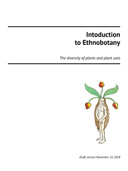 Intoduction to Ethnobotany