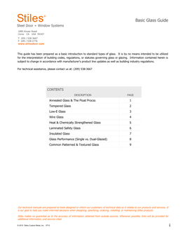 Basic Glass Guide 0710