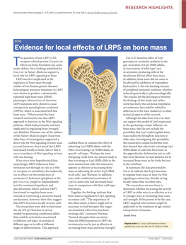 Boneevidence for Local Effects of LRP5 on Bone Mass