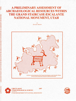 A Preliminary Assessment of Archaeological Resources Within the Grand Staircase-Escalante National Monument, Utah