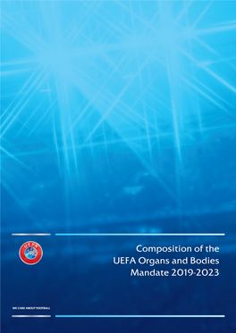 Composition of the UEFA Organs and Bodies Mandate 2019-2023