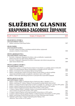 Grad Donja Stubica Grad Zabok Općina Bedekovčina Općina Gornja Stubica Općina Hum Na Sutli