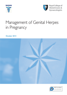 Management of Genital Herpes in Pregnancy