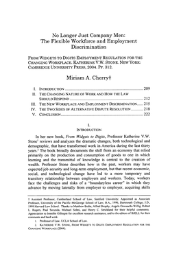 The Flexible Workforce and Employment Discrimination