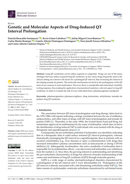 Genetic and Molecular Aspects of Drug-Induced QT Interval Prolongation