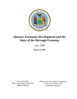 Queens: Economic Development and the State of the Borough Economuy