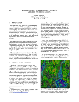 The Development of Severe Convection Along a Dry Line in Northern Arizona