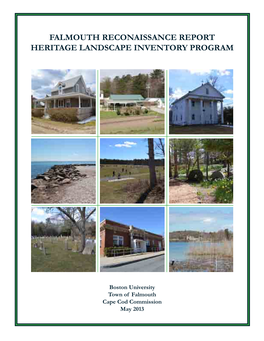 Falmouth Reconaissance Report Heritage Landscape Inventory Program