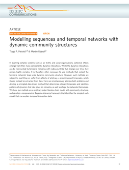 Modelling Sequences and Temporal Networks with Dynamic Community Structures