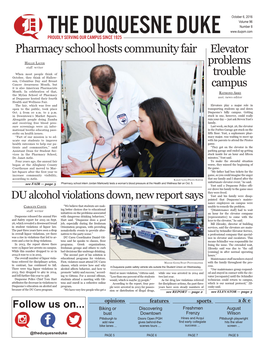 Pharmacy School Hosts Community Fair Elevator