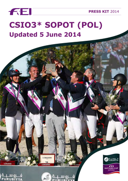 CSIO3* SOPOT (POL) Updated 5 June 2014