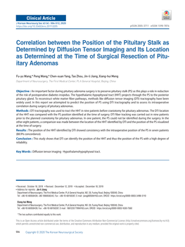 Correlation Between the Position of the Pituitary Stalk As Determined By