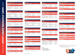 2021 Sanfl Sta T Ewide Super Lea Gue Fixture