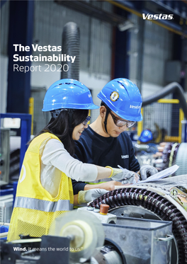 Vestas Sustainability Report 2020 Introduction CONTENTS