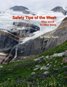Safety Tips of the Week - May 2018 to May 2019