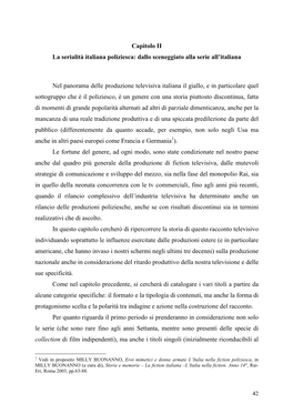 Capitolo II La Serialità Italiana Poliziesca: Dallo Sceneggiato Alla Serie All’Italiana