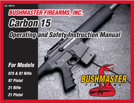 Bushmaster Carbon 15 Firearm