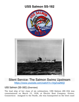 USS Salmon SS-182 Silent Service: the Salmon Swims Upstream