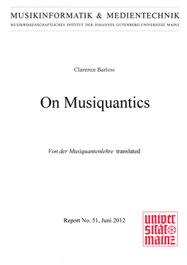 On Musiquantics