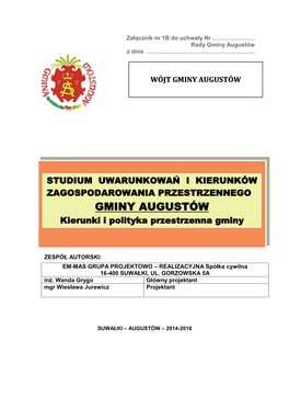 Urząd Gminy Augustów – Lipiec 2014 Roku