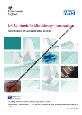 Identification of Campylobacter Species