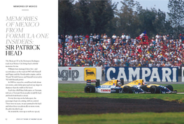 Memories of Mexico from Formula One Insiders: Sir Patrick Head