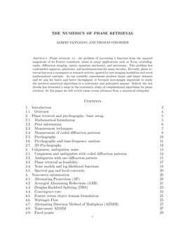 The Numerics of Phase Retrieval