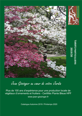 Jean Gissinger Au Cœur De Votre Jardin