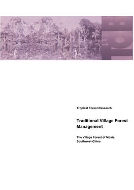 Traditional Village Forest Management