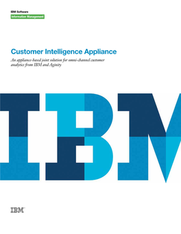 Customer Intelligence Appliance