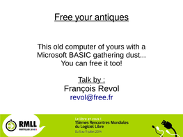 Free Your Antiques