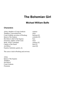 The Bohemian Girl