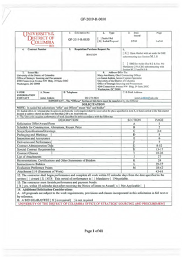 GF-2019-R-0030 Design Build Services to Replace Gymnasium