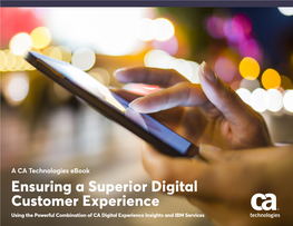 Ensuring a Superior Digital Customer Experience: Using the Powerful