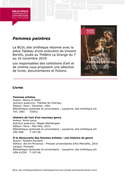 Femmes Peintres