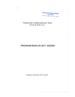 Program Rada Za 2017