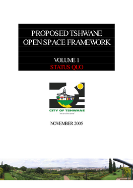 Proposed Tshwane Open Space Framework