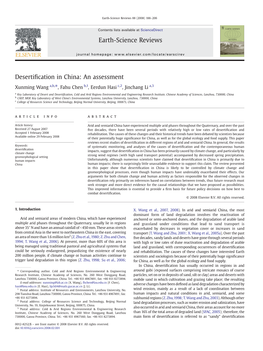 Desertification in China: an Assessment Earth-Science Reviews